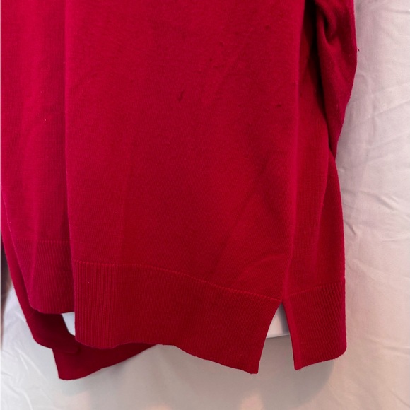 Ava & Viv plus size Sweater.  Red. Size 4X. V neck. - Picture 3 of 8